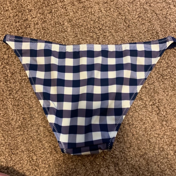 Solid and Striped plaid bikini BOTTOMS only - Picture 6 of 7